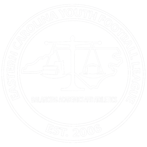 Eastern Carolina Youth Football League - Logo (White)