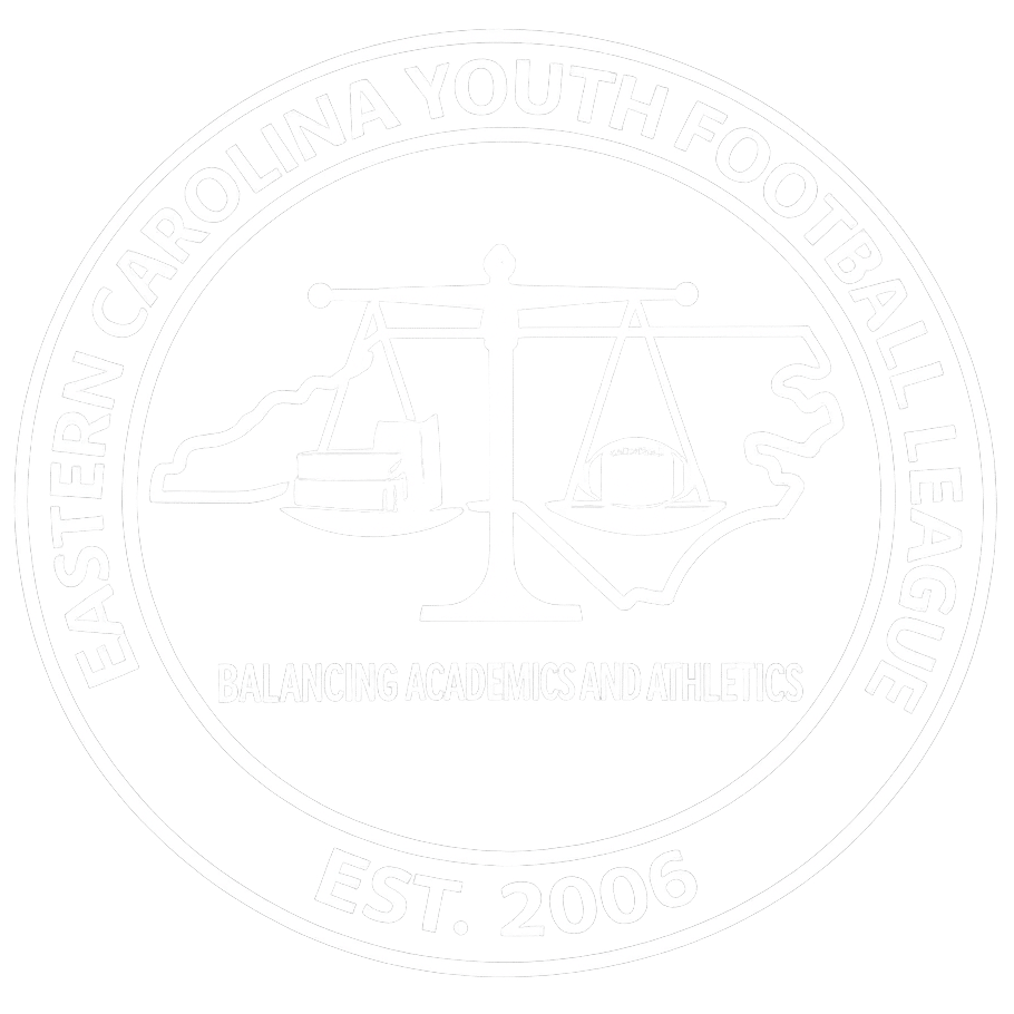 Eastern Carolina Youth Football League - Logo (White)